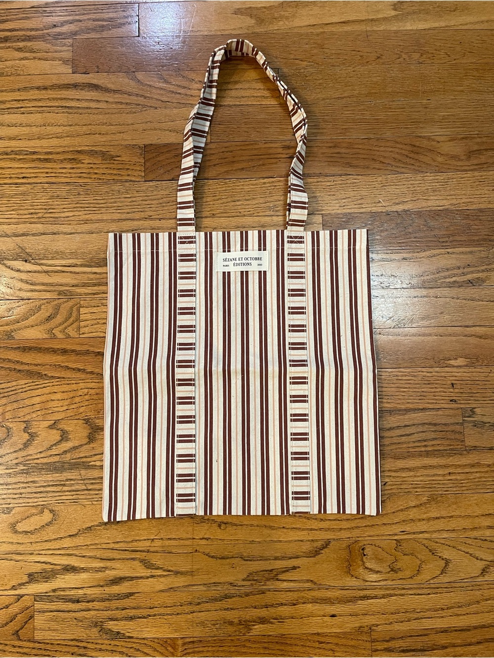 Sézane Et Octobre Editions Stripe Tote Bag